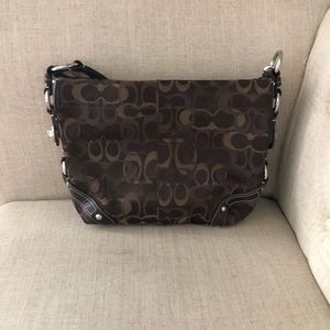 Brown coach purse